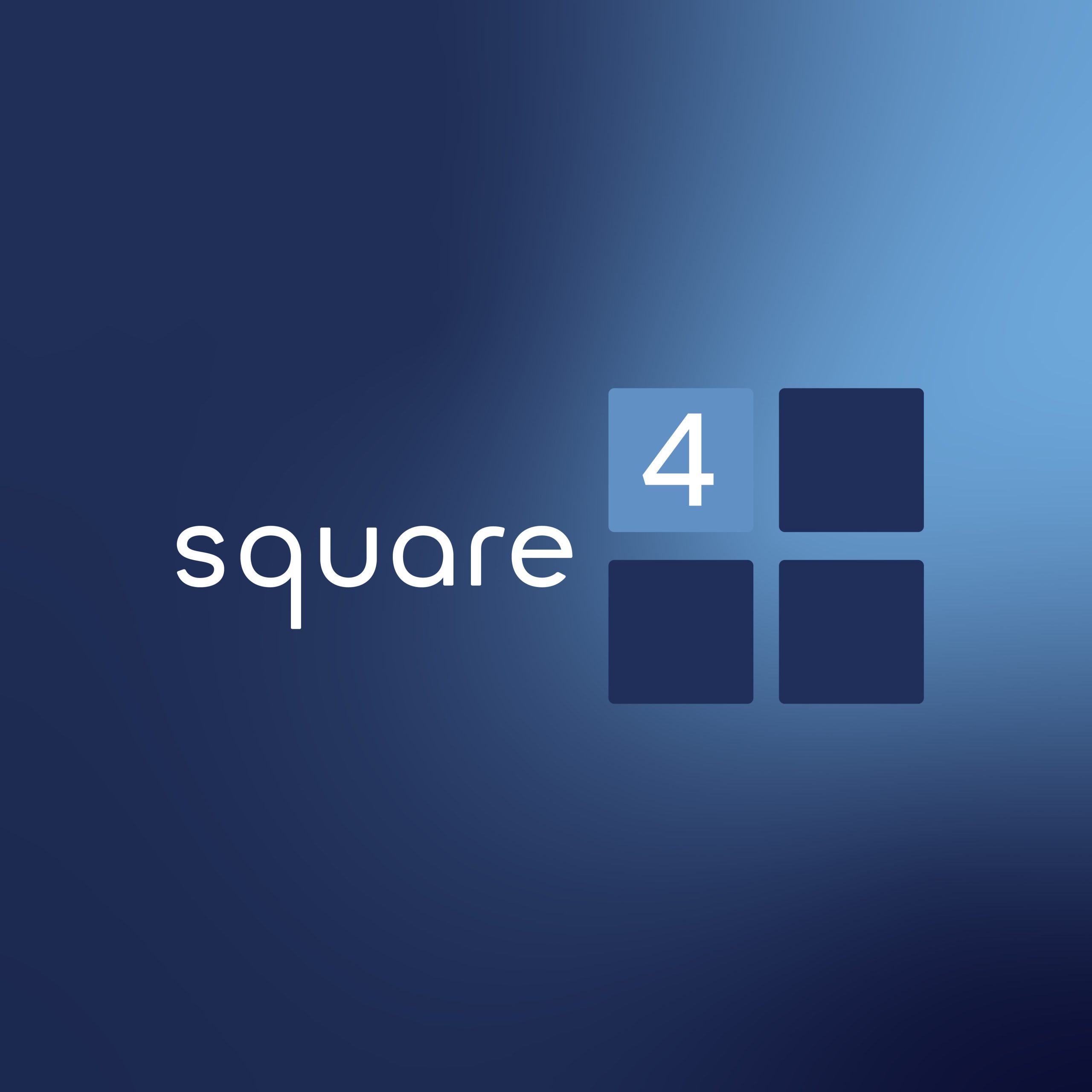 Square 4 blue logo.